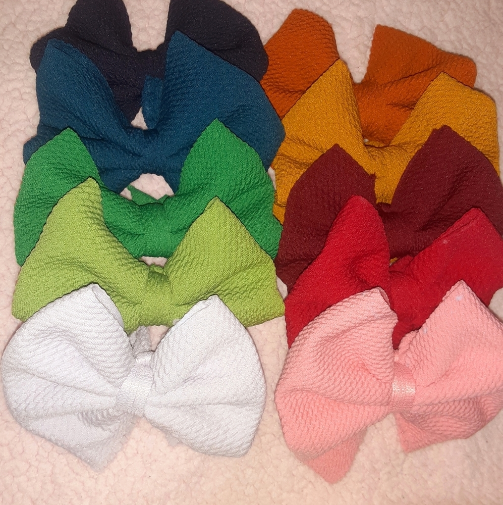 Fall solids! Headwraps. Turban headbands. Bows.